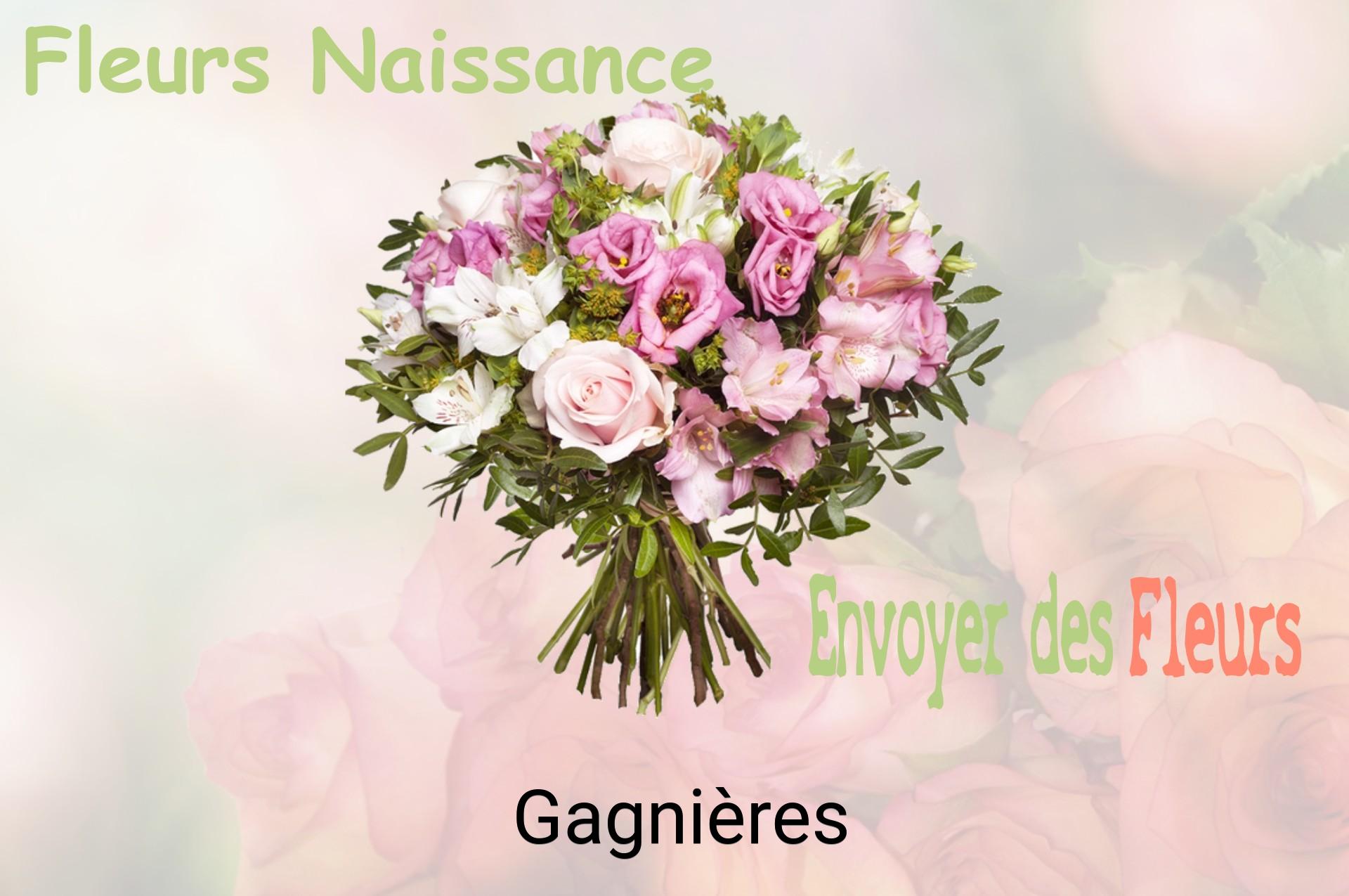 Bouquet de fleurs de naissance livré à Gagnières
